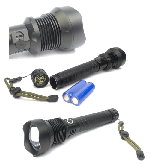 XHP70 Torch Light with battery Charger